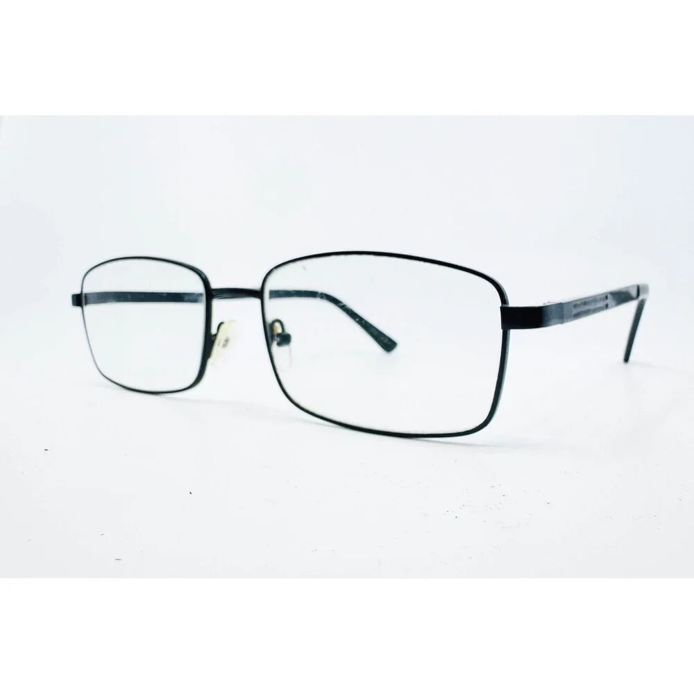 Modern Writer Eyeglasses Frames Mens Black Rectangle 50-18-135